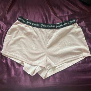 juicy couture baby pink velour shorts